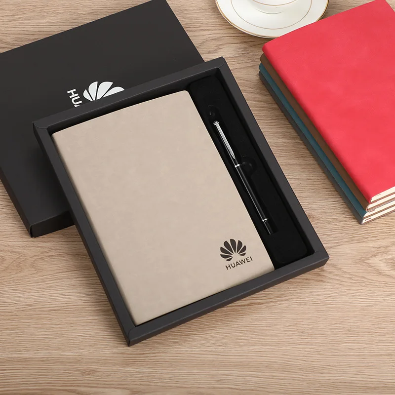 Promotional red notebooks gift set business gift set luxury custom logo christmas business gift sets for man