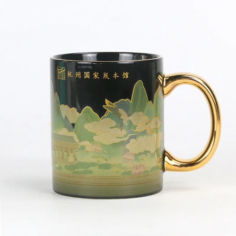 Wholesale Custom Personalized Black Ceramic Heat Sensitive Magic Color Changing Coffee Mugs for Sublimation B2CB
