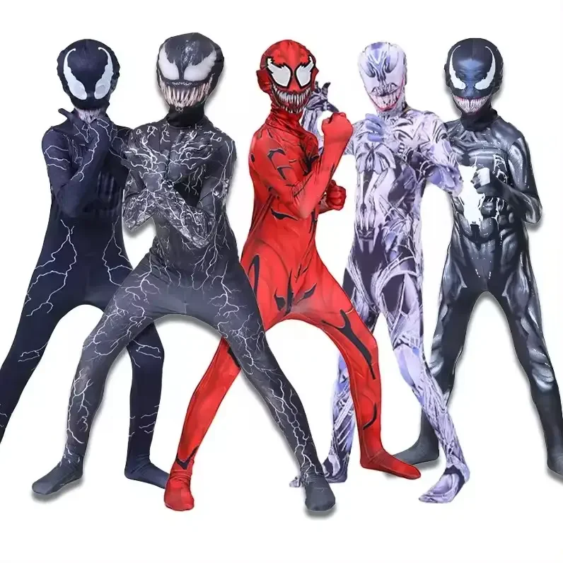 Anime Outfits Movie Muscle Bodysuit Adults Superhero Halloween Clothes Jumpsuit Scorpion Venom Cosplay Costumes