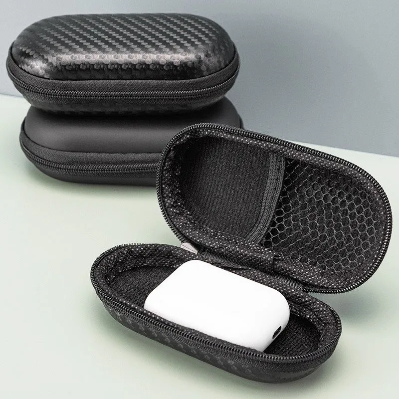 Headphone storage bag eva organizer hard disk box thickened bag packaging zipper bag packaging box customized