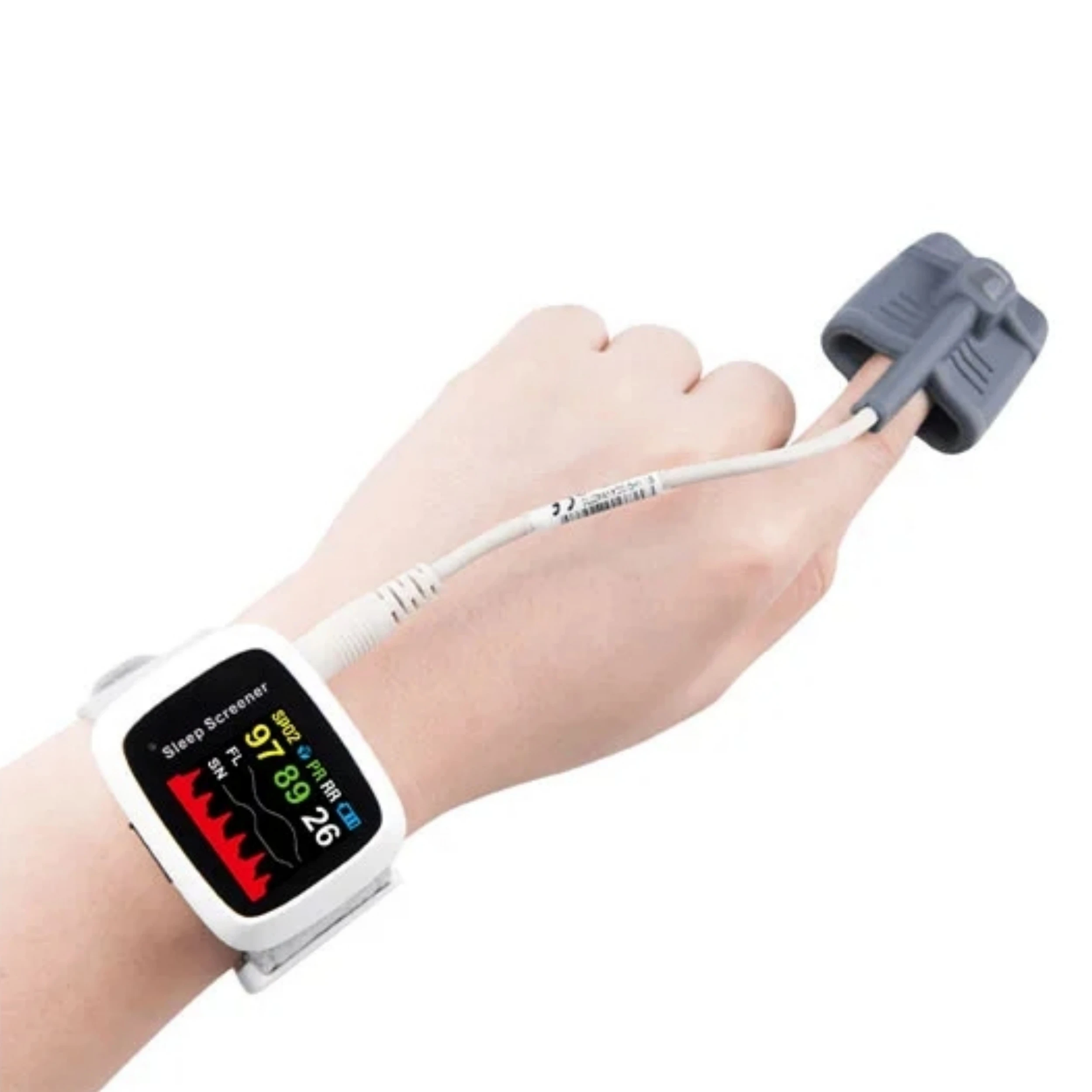 Homecare Hospital Clinics use Pulse Oxi  Meter Sleep Apnea Diagnostic Wrist Watch Blood Oxygen Pulse Rate