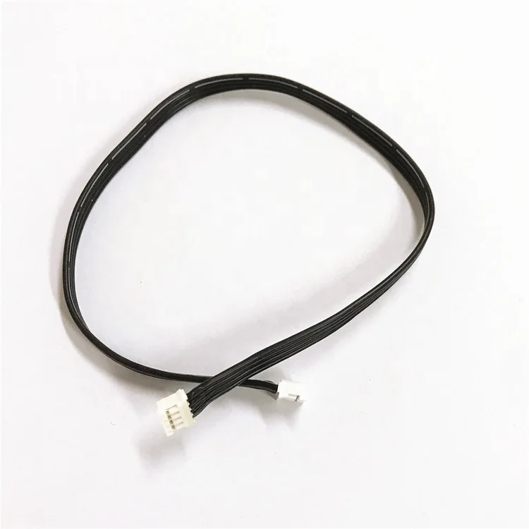 OEM 2.0 JST PH 4P connector  black flat cable wire harness 4 core 24awg 30cm