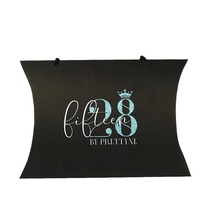 Custom Paper Pillow Box For Hair Wig Bundles And Extensions,Wigs Packaging Bags Pillow Shape Paper Box