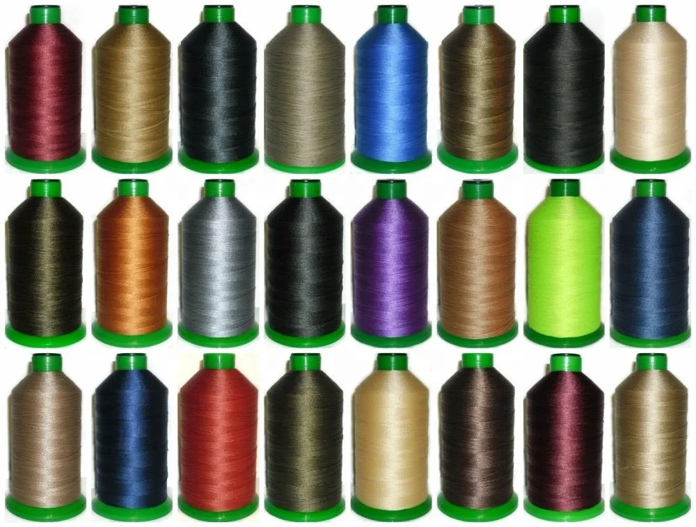 Tex 45 Tex 70 Tex 80 Industrial Varigate Bonded Polyester Sewing Thread