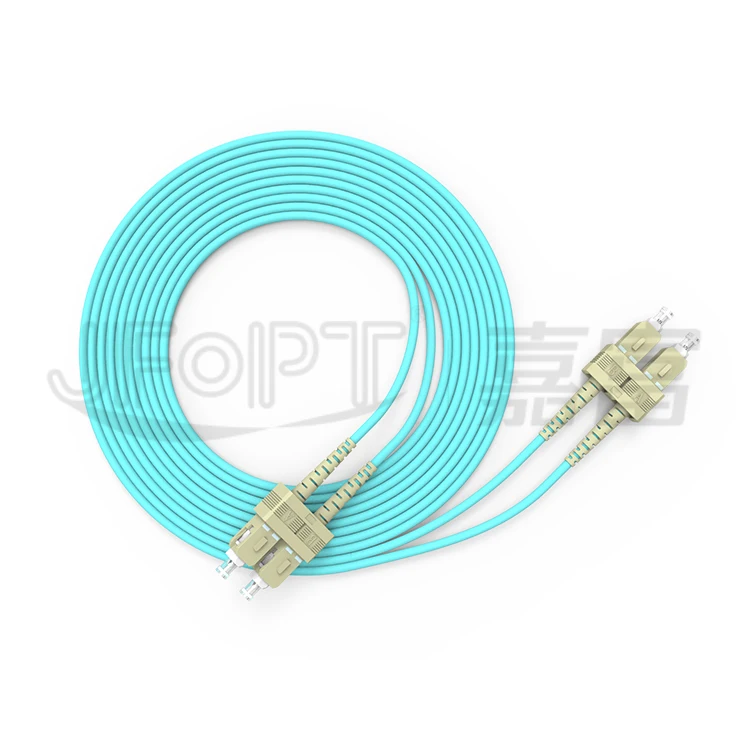 Multi mode fiber optical jumper cable duplex 3.0mm PVC LSZH OM3 patch cord SC connector