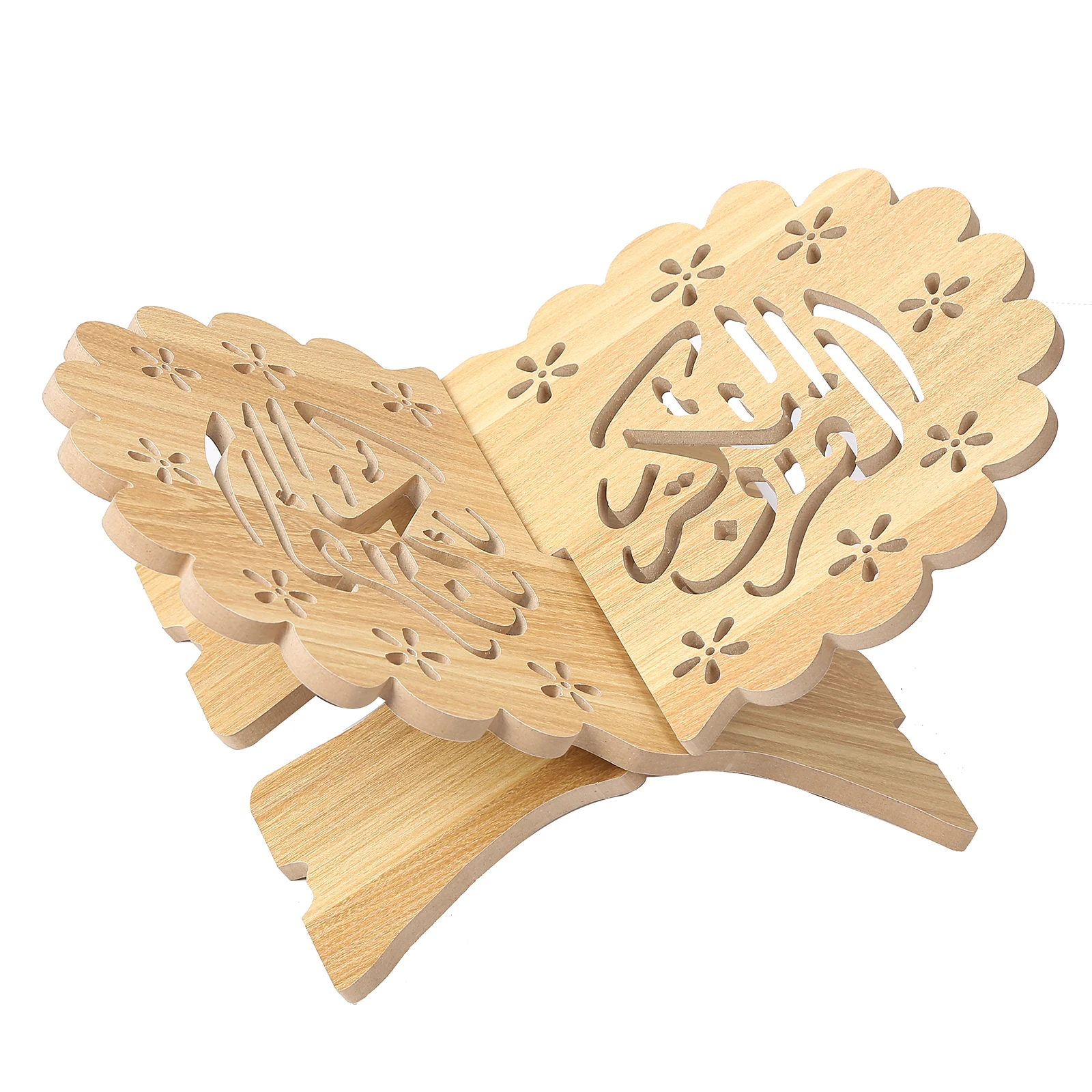 Ready Stock Hollowed-out Wooden bookshelf  Islamic Gift  Quran Koran Bookshelf