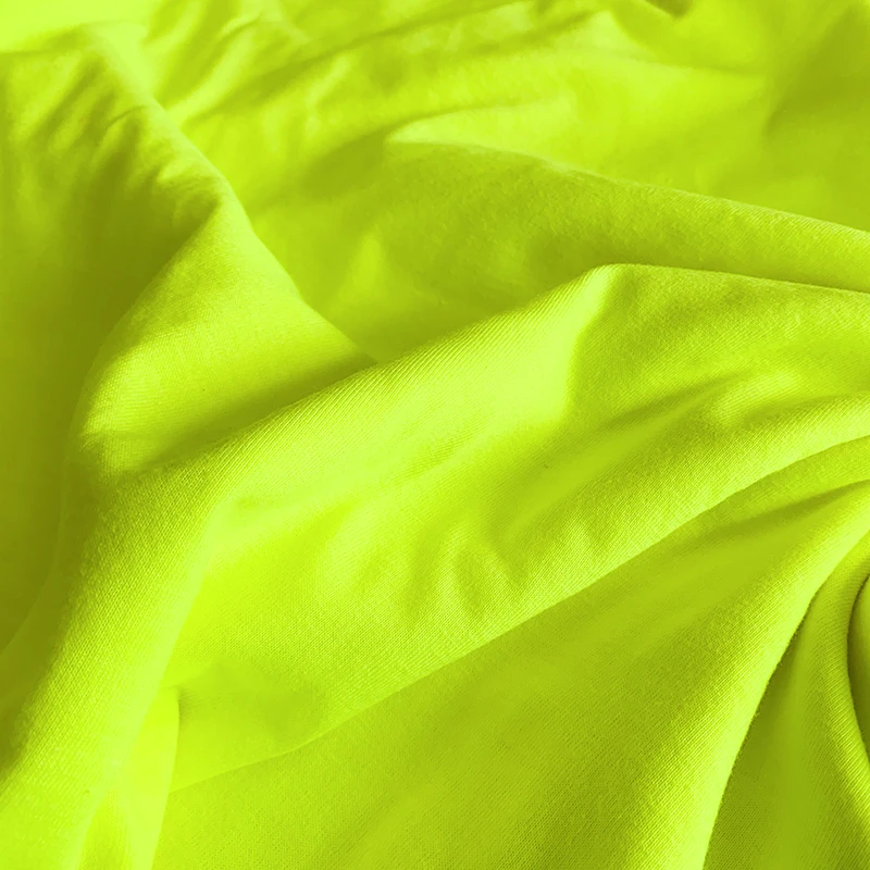 
Hot Sale T-shirt Fabric Fluorescent Cotton Fabric And Textiles For Clothing 