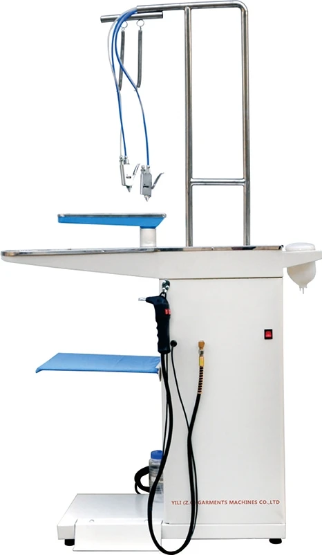 Spot Removing Machine Fabric Spot Removing Table With Solution Gun And Steam Hot Air Gun Suction Function