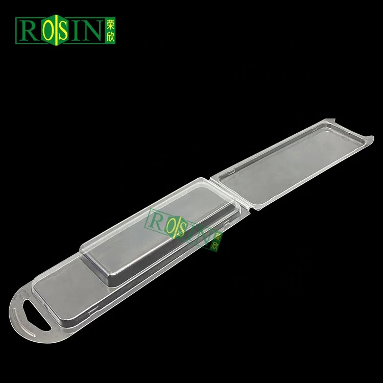 custom design disposable transparent plastic pvc blister clamshell packaging for plants with holes handle