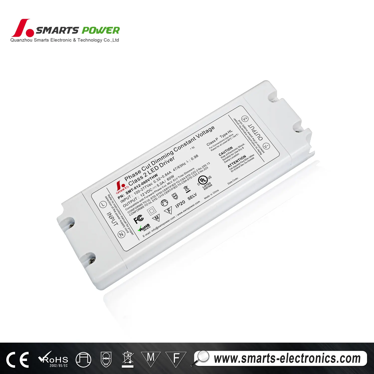 Aluminum Housing 277vac Triac Dimmable Constant Voltage Led Driver 150w Switch LED Power Supply for Led Light