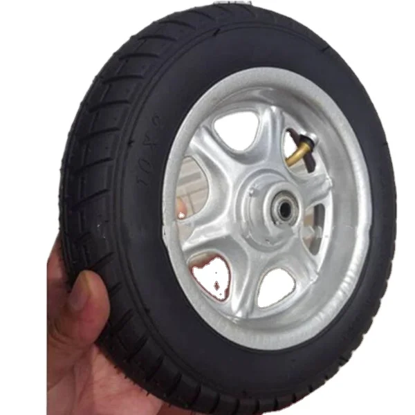 wholesale spare parts and accessories bicycle tire rubber tube stroller use red color 14 10x3 inch scooter tire