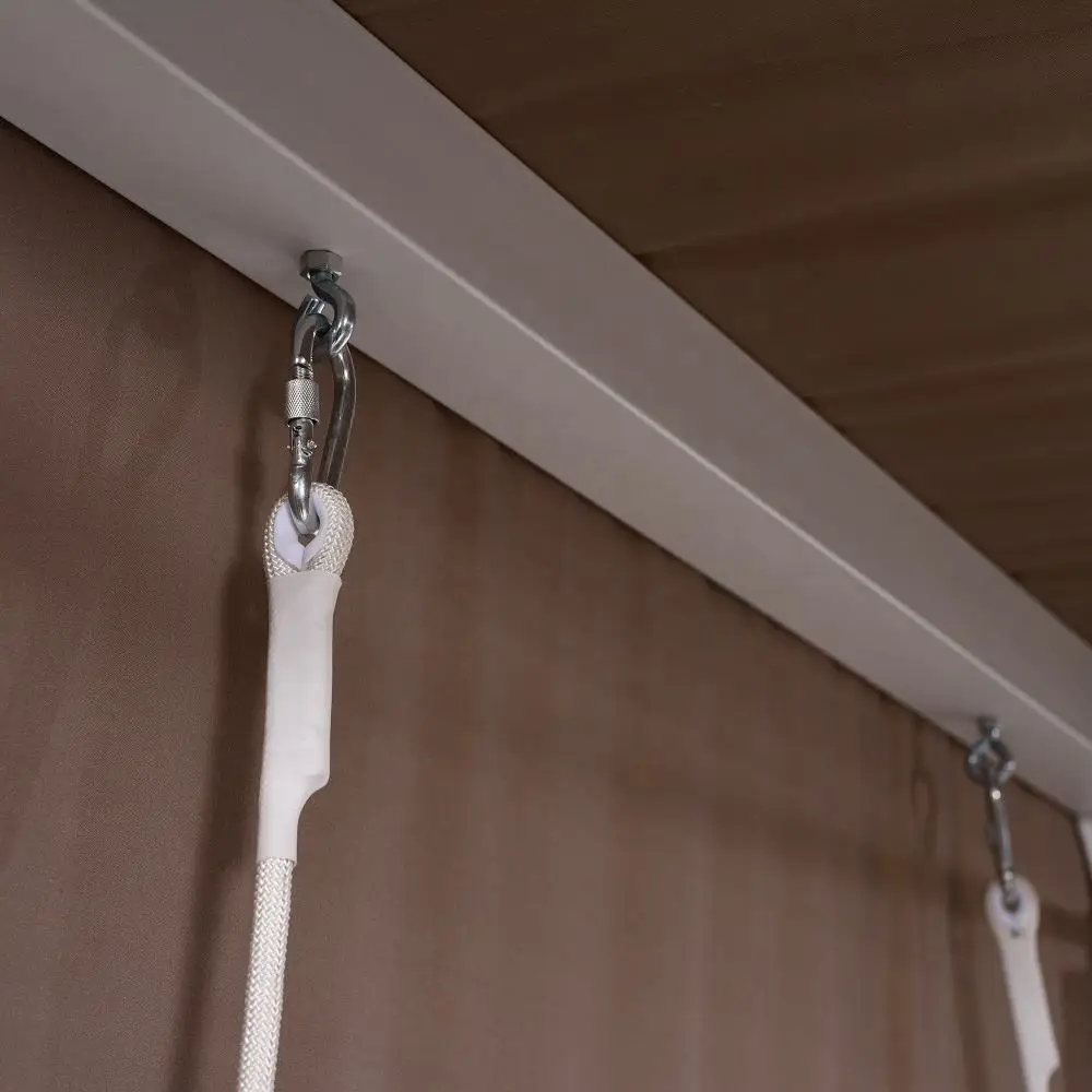 Furniture Outdoor 3 Seater Hammock Chair Curved Roof Summer Patio Canopy Swing Bed Hanging Daybed Swing Garden Bed