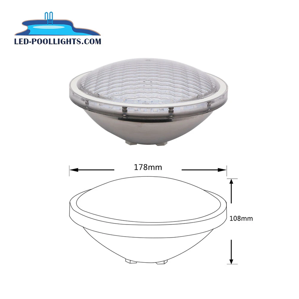 Huaxia IP68 12v Rgb Wifi Remote Control Par56 swimming pool light 316 stainless Steel Underwater Led Submersible Pool Lights