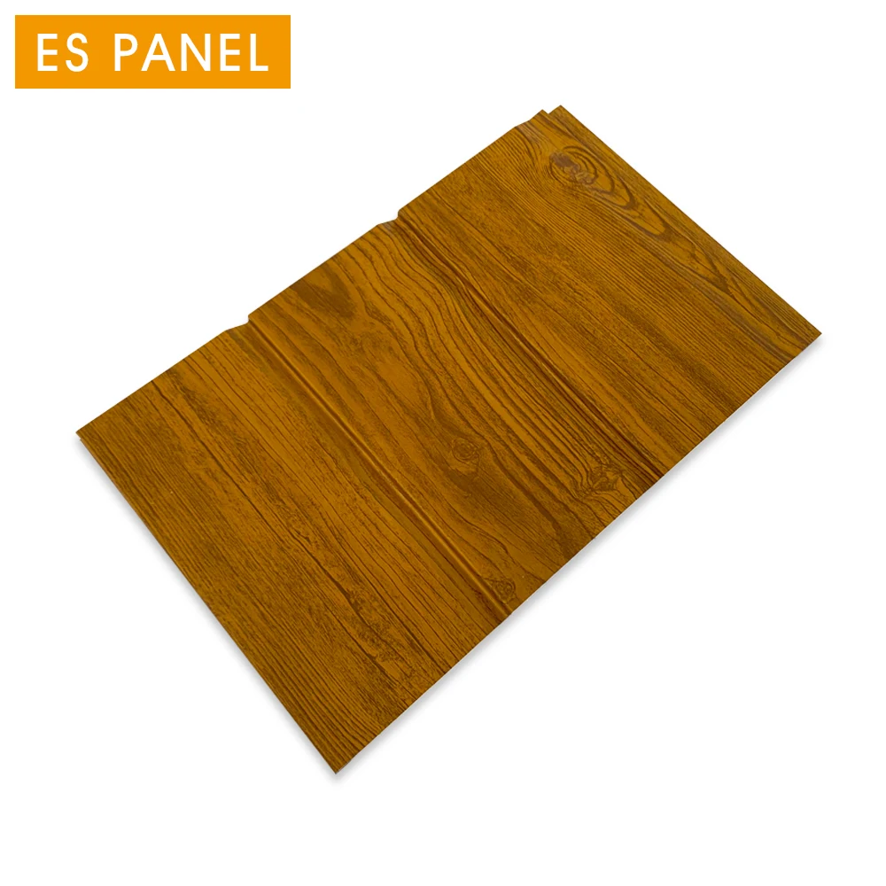 Wooden Polyurethane Foam Insulation Ceiling Metal Decoration Panel