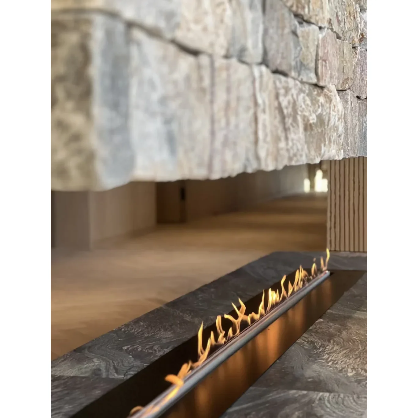 chimenea modern  indoor fireplace ethanol suspended fire industrial bio ethanol burner  made of wood kamine indoor burning
