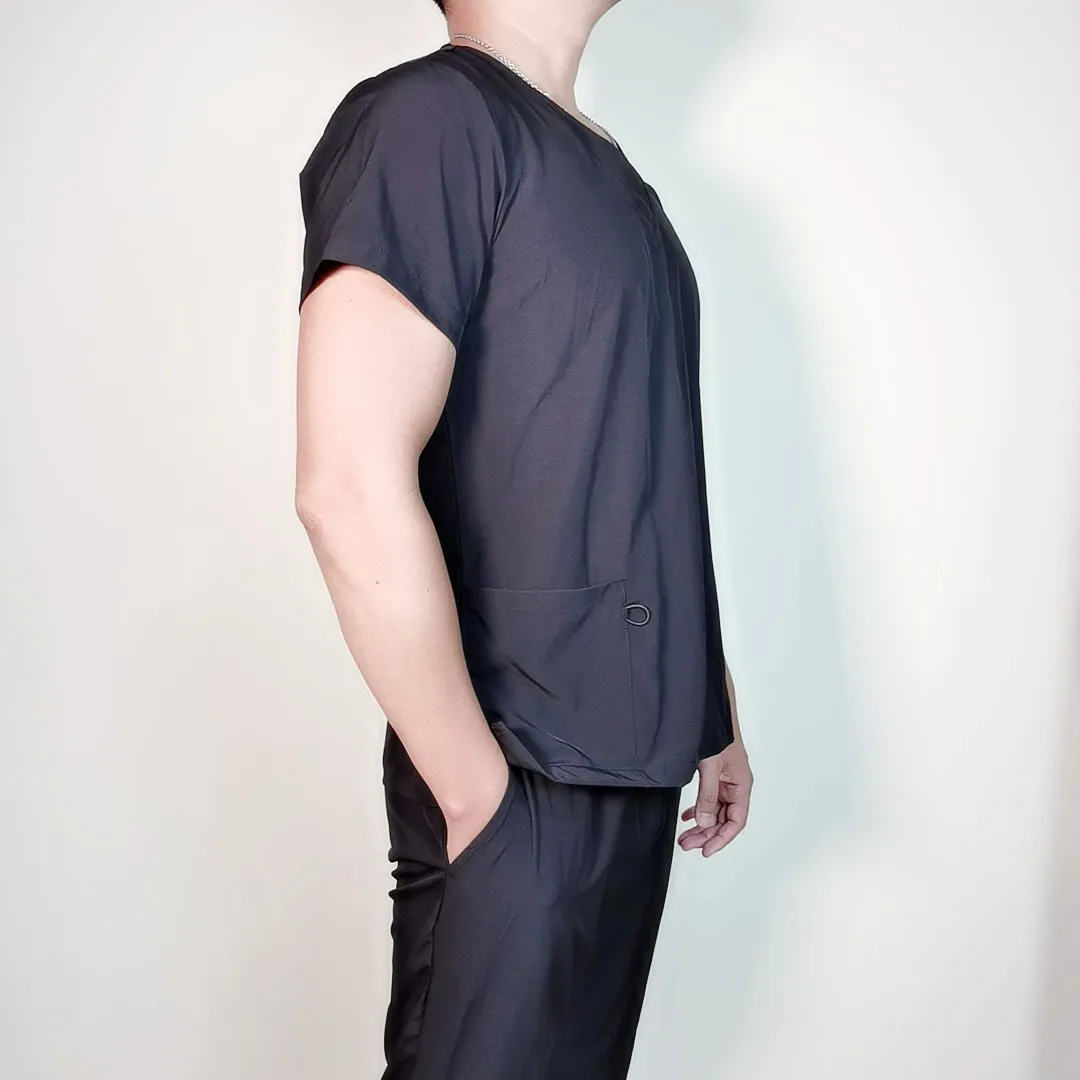 Hospital Nurse Scrubs Top Spandex nursing uniform Suit Custom Women Spa Medical Scrub Beauty Salon Uniforms For Men