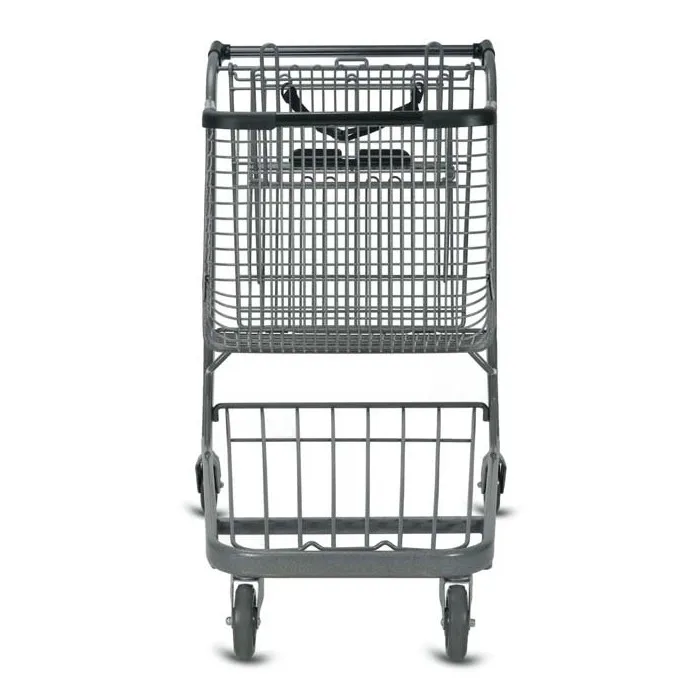 flexible 4 rotating wheels popular supermarket shopping trolley with factory price