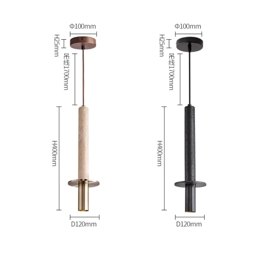 D7481A  Wabi-sabi style artistic travertine hanging wedding decoration ceiling lamp decorative dining room lighting chandelier