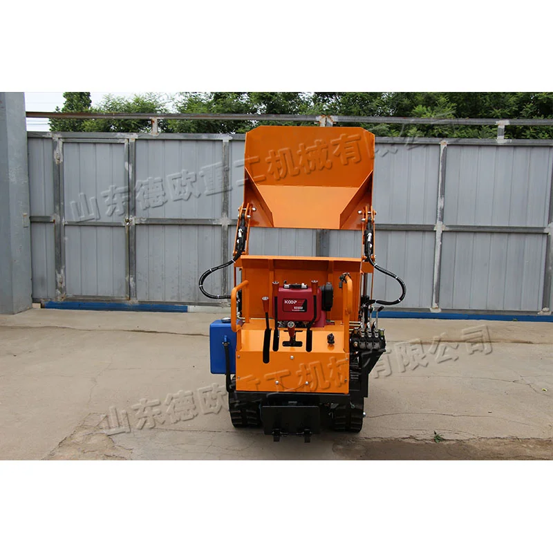 500KG Hydraulic Diesel Self-unloading Crawler Tipper Truck Mud Road Ore Transportation Truck Agricultural Grain Handlers