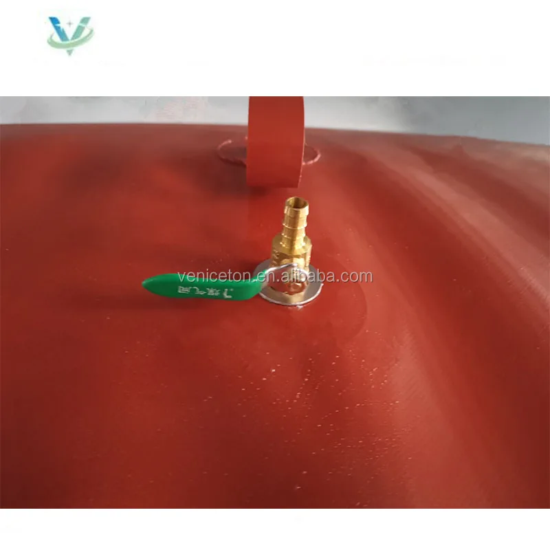 Veniceton China manufacturer Collapsible PVC Biogas Storage Bag 10m3 mini biogas plant