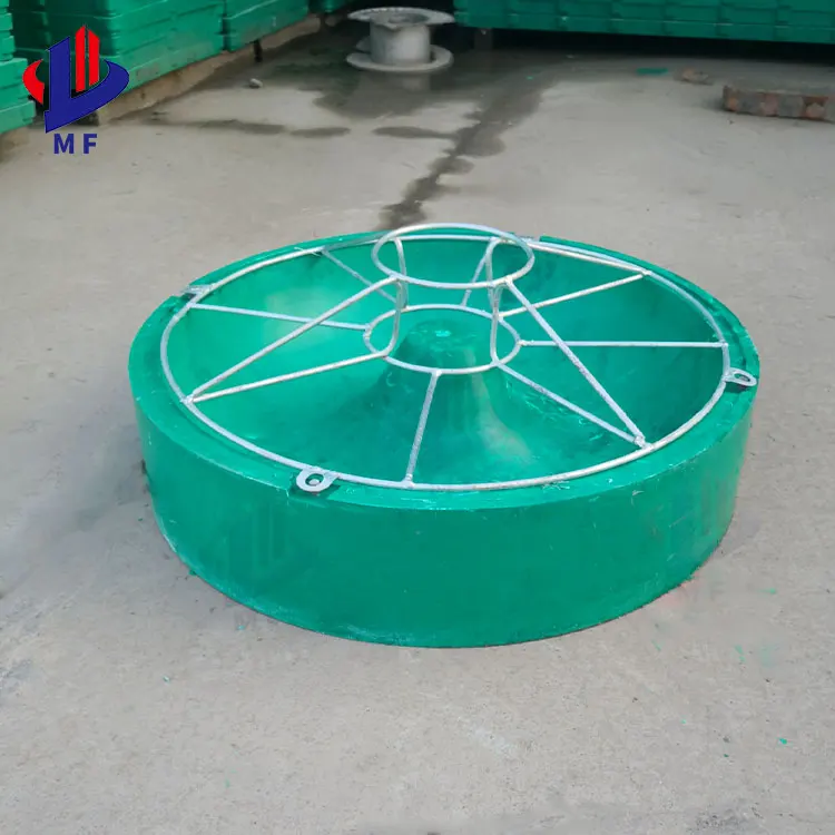 Pig feeding equipment with circular trough composite material for piglets