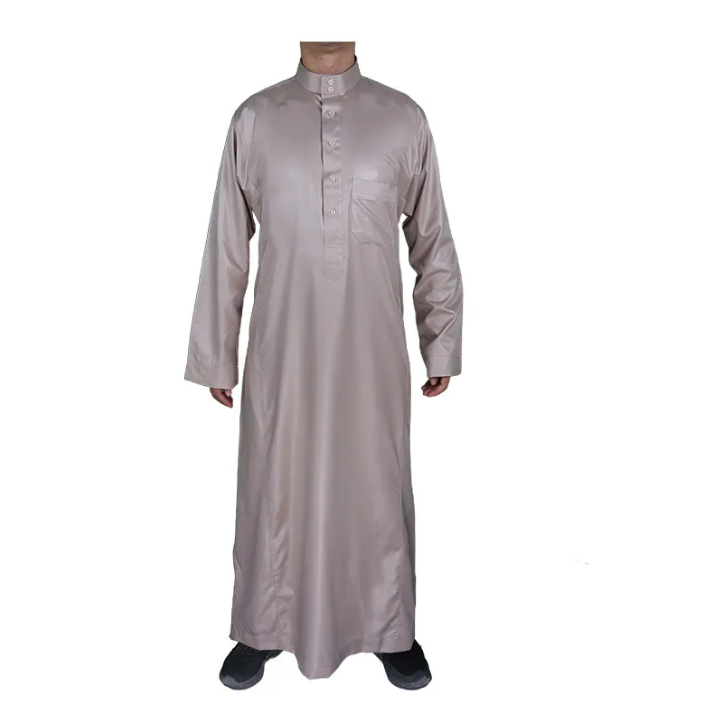 Malaysia Islamic Short Sleeve Morocco Style Man Clothing Cotton Made Jubba Size 52-58