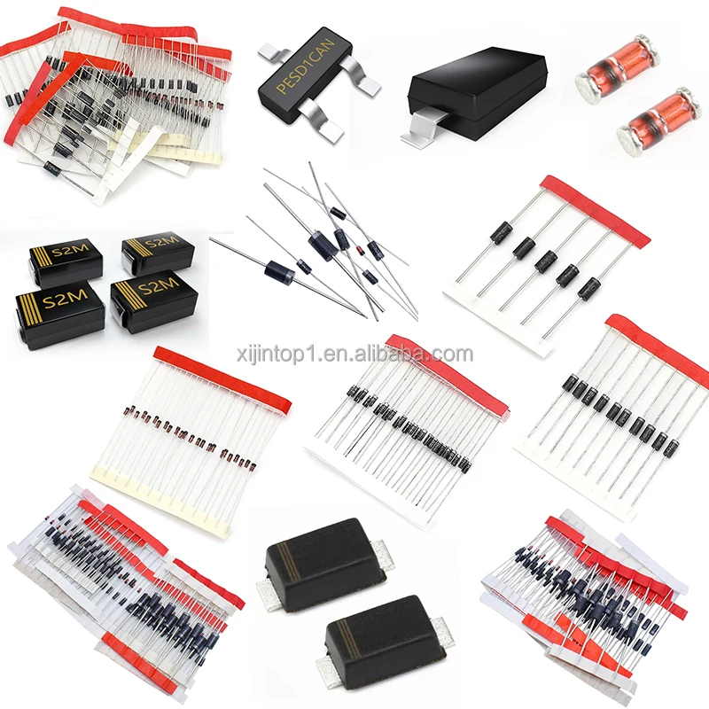 1N5406 600V 3A DO-201AD Axial Lead Silicon Rectifier Diodes Glass Passivated General Purpose Rectifiers 1N5408 3A 1000V Rectifi