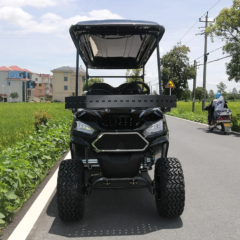 Factory Supply 5kW 4+2 Rear Seat Electric Golf Cart Club Car With Professional Meter