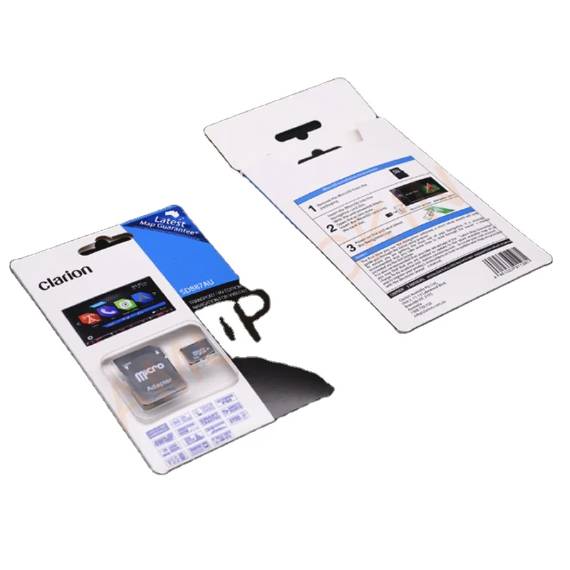 Custom Package Micro SD SSD Card Blister Packaging Blister SSD Packaging Slide Blister SSD Packaging