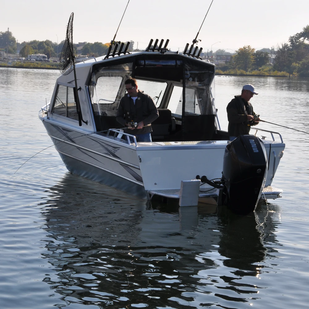 22ft  Fishing  Aluminium Closed Cabin High Speed Jet Boats