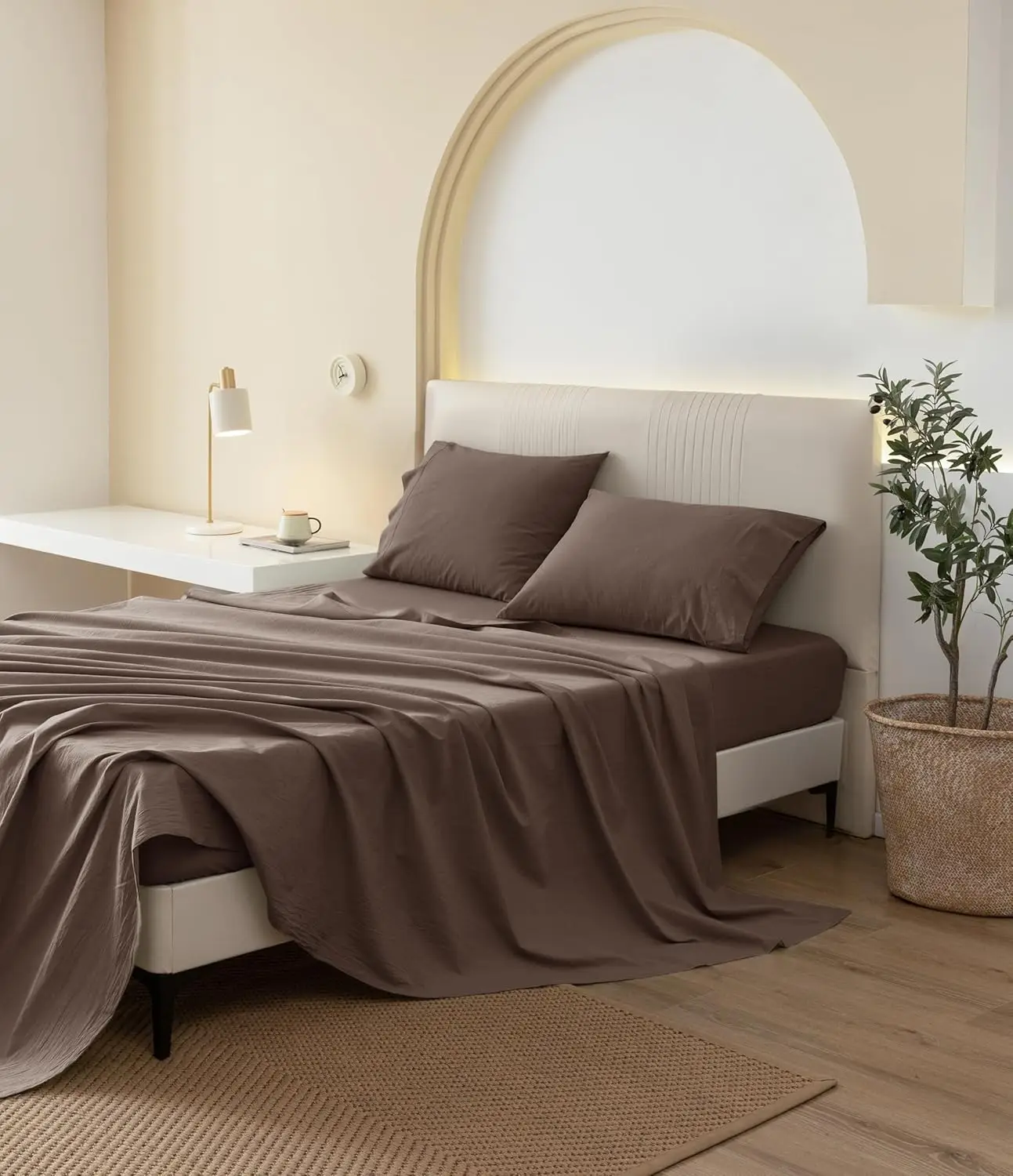 2024 Organic Brushed Cotton Sheets Set 100% 300Tc Cotton Bed Sheet Set Bedsheets Cotton Satin