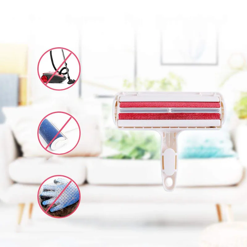 eco friendly hot sales mini  kit pet dog cat brush hair removal lint roller comb brush dog car detailing