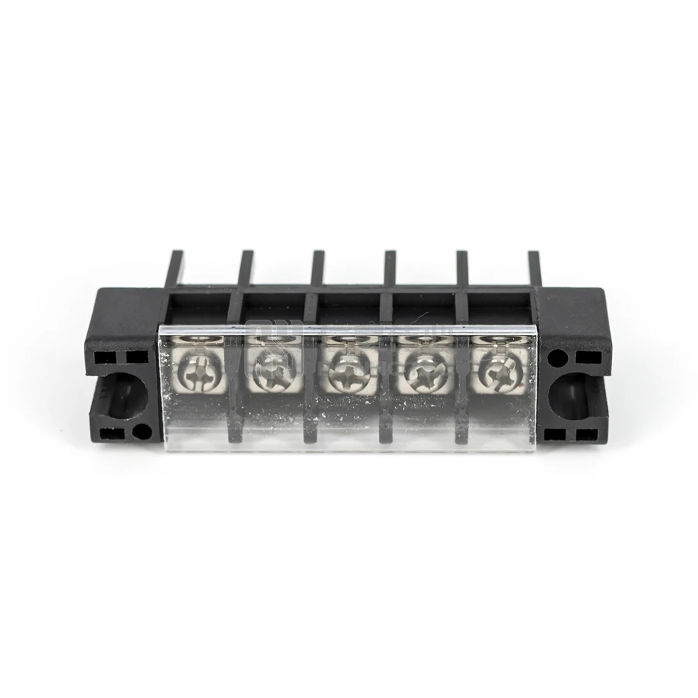 45amp Black Barrier Fixed Terminal Block Cover Connector 0.5-1.5mm2 TB1503 Screwless Wire Spring Cable Terminal Block