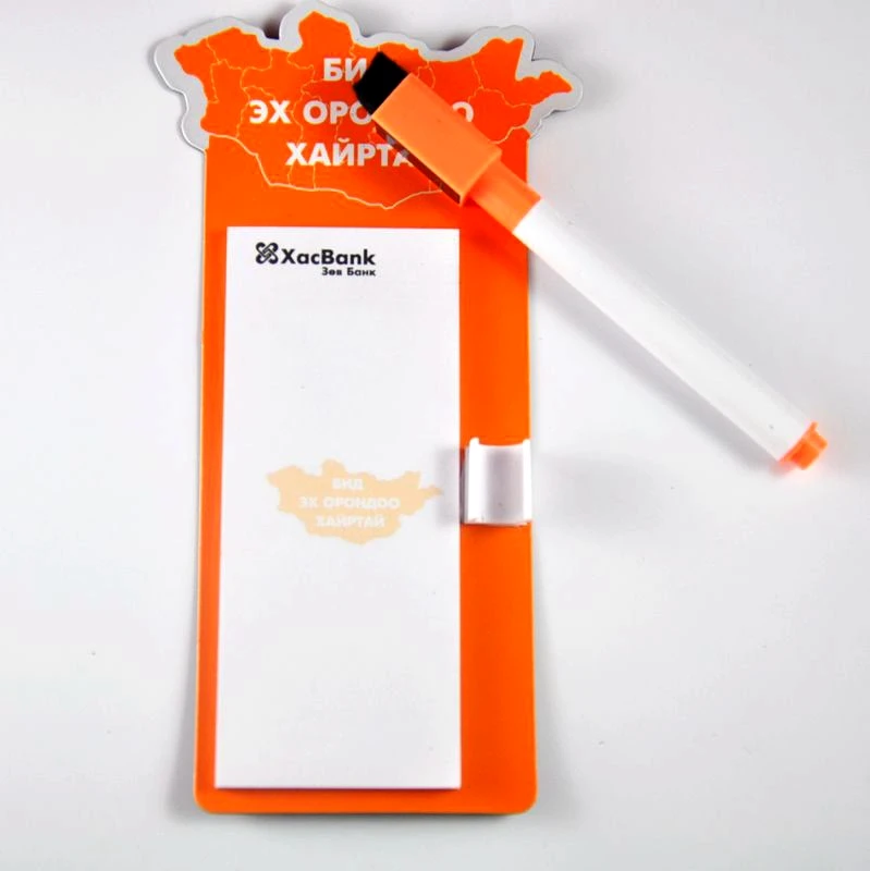 Высокое Качество Пользовательский логотип Печатный Рекламный Холодильник Магнитный блокнот/наклейка Блокнот