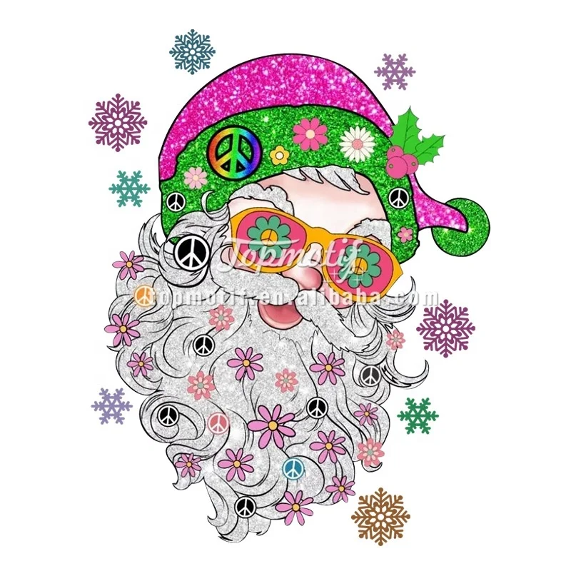 Christmas DTF Transfers Custom Heat Transfer Dtf Transfers Designs Ready To Press For Garment