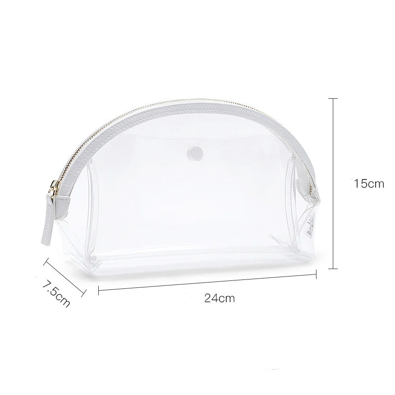 Hot selling eco friendly multi function transparent PVC make up bag storage pouch zipper beauty bag
