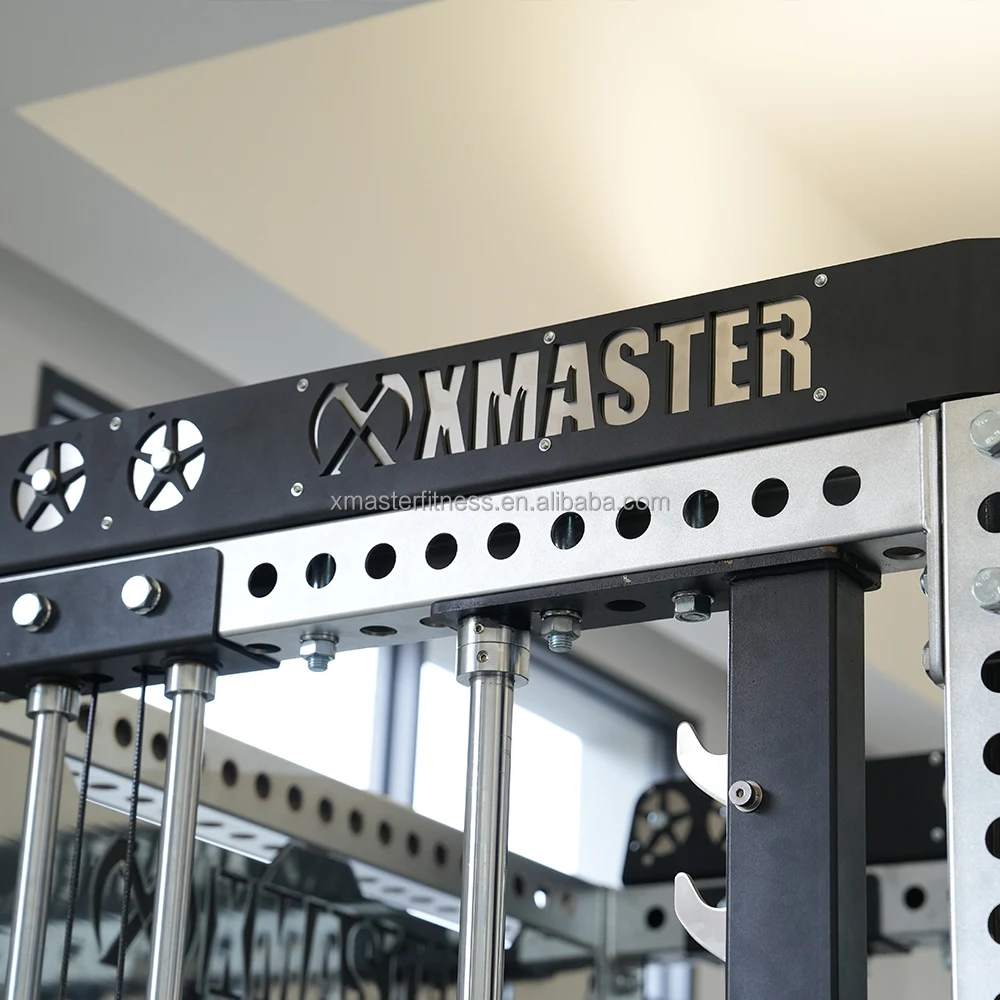 Smith Machine Pin-loaded Weights Stack Strength Trainer Home Gym with Pulley System Fitnee Rack