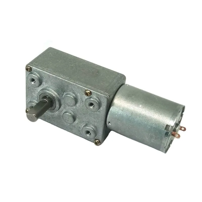 12V 24V Dc Motor 6 Volt Small Gearbox 10 Rpm Mini Worm Gear Drive Dc Motor With Clutch