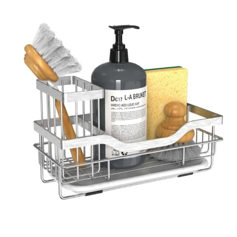 Kitchen storage rack perforation-free storage rack household rag dish cloth sponge drain rack wall hanging sink storage holder