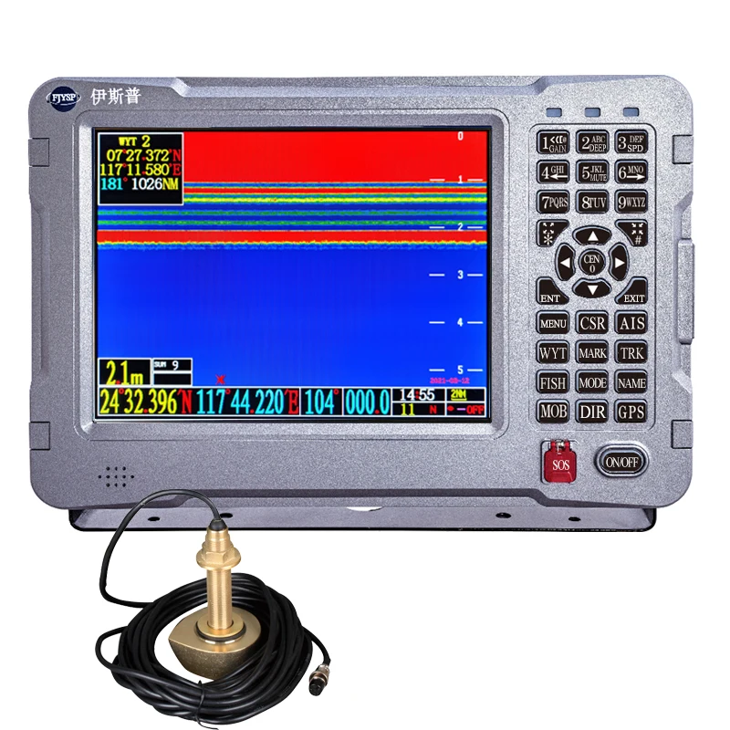 Однолучевой эхолот YSP HD- MAX с GPS-датчиком уровня