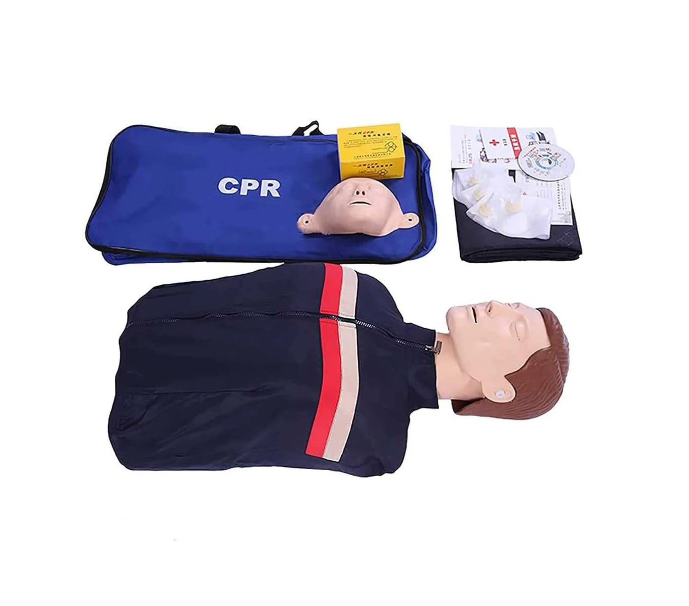 Cheap Factory Medical Science CPR Training Manikin Half Body CPR manikin for Medical School Plastic First Aid Manikin