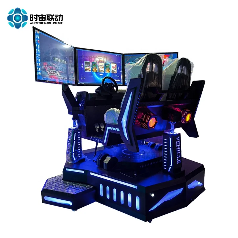 Three-screen racing three-axis dynamic vr simulator Virtual reality equipment vr game machine video game consoles factory