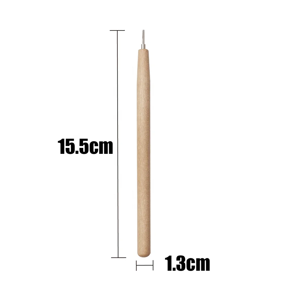 26230 DIY paper craft quilling pen wooden handle slotted quilling paper tool for DIY Origami Scrapbooking