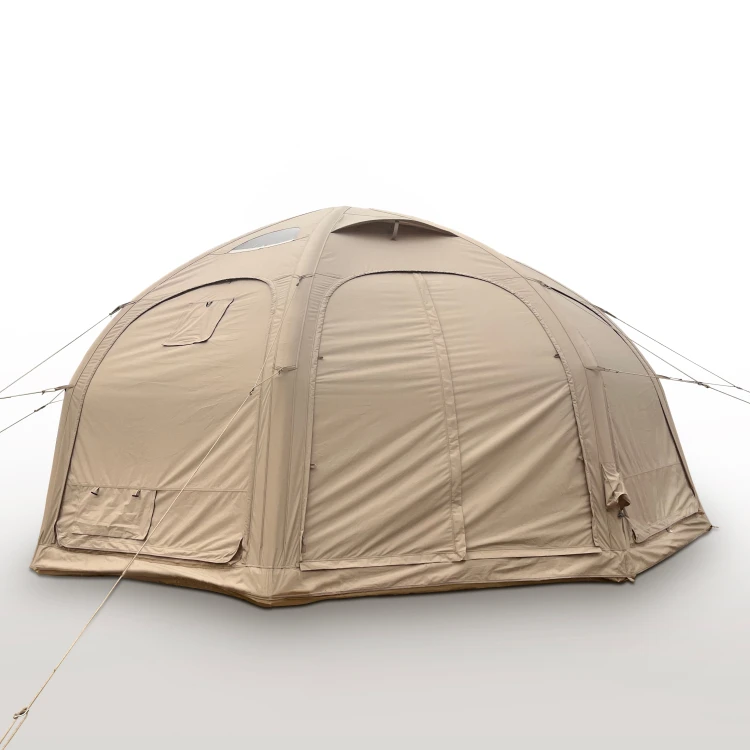 Waterproof Polyester Cotton Outdoor Camping Inflatable Air Tent For Family