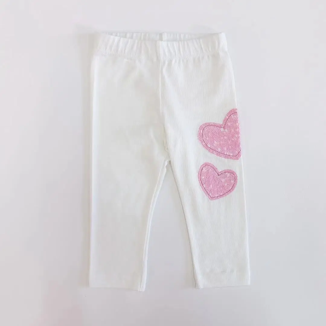 
Wholesale lovely baby girl cotton elastic pant legging 