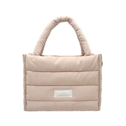 Luxury Handbags Fashion Fall Winter Lightweight Filling Quilted Puffer Tote Bag Puffy Quilted Weekender Tote Bags