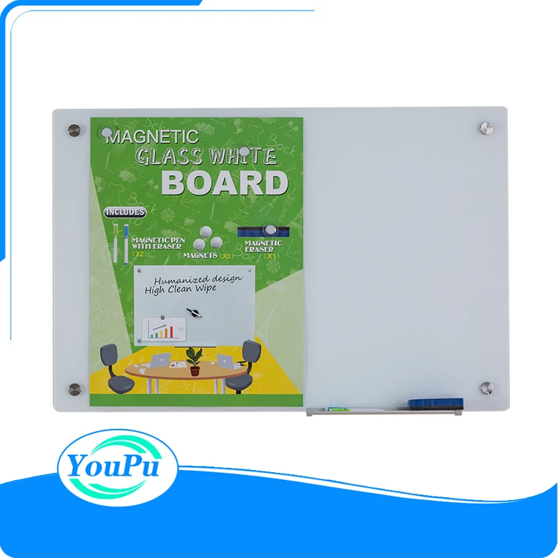 Glass Whiteboard Magnet Writing Board for Kids Classroom Blackboard Whiteboard