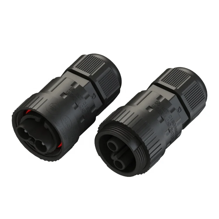outdoor lighting Waterproof Connector Series 2 pin Male wire dc connector