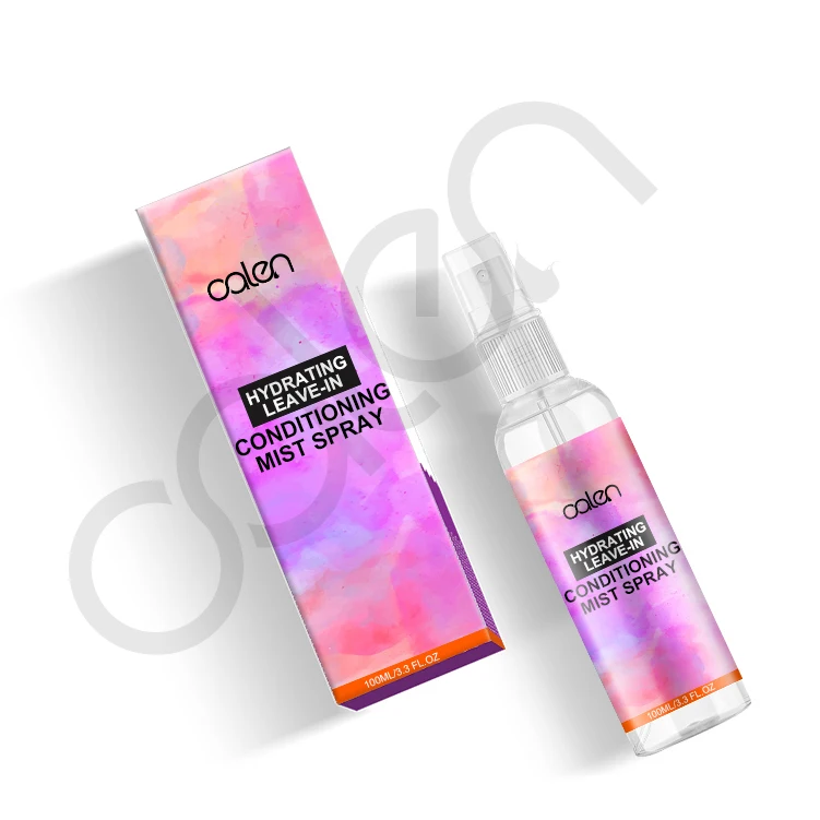 3OZ Private Label Anti Frizz Nourishing Black Hair Mist Spray Water Sprayer Hairdressing Bottle Continuous Silk Mist Hair Spray