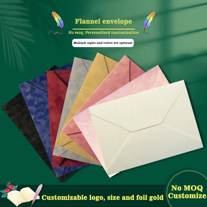 Velvet Envelope Ivory Sublimation Blanks Wedding Invitations Cards Gift Velvet White 5 7 Envelopes